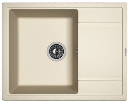 Кухонная мойка Florentina Липси 650 20.125.C0650.201 65х50 цвет белый поверхность матовая