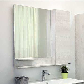 Зеркало-шкаф Comforty Верона 00004136714CF 90х80 подвесной цвет бежевый