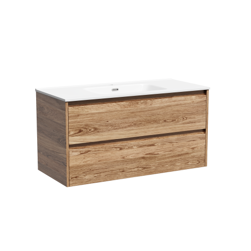 Тумба под раковину Sancos Libra LB100ECH 100х50 подвесная цвет коричневый