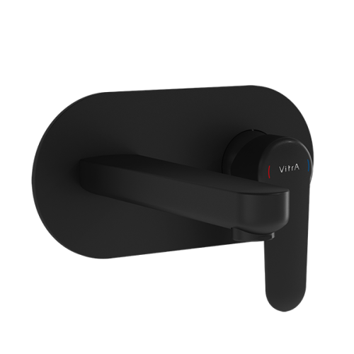 Смеситель для раковины Vitra Root Round A4272136EXP встраиваемый в стену черный