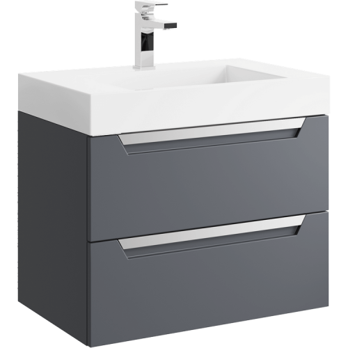 Тумба под раковину Aqwella Y CUB0107GR 70х40 подвесная цвет серый