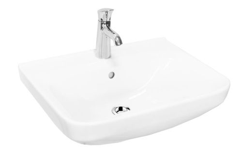 Раковина керамическая Sanita Luxe Next WB.PD/Next/60-C/WHT.G/S1 60х50 подвесная цвет белый 1 отверстие под смеситель