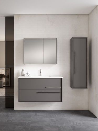 Тумба под раковину Visobath Aqua 73559/73582 80х50 подвесная цвет серый