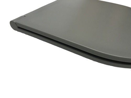 Унитаз подвесной CeramaLux 2197MG серый с сиденьем микролифт каскадный смыв - фото 4