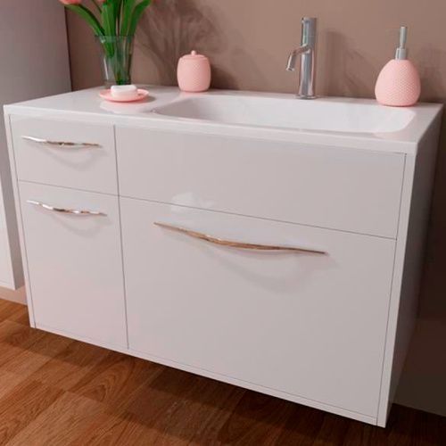 Тумба с раковиной Эстет Barcelona ФР-00003594 90х40 подвесная цвет белый