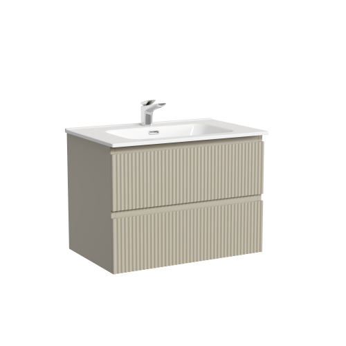 Тумба под раковину Sancos SNOB R SNR70CE 70х40 подвесная цвет бежевый