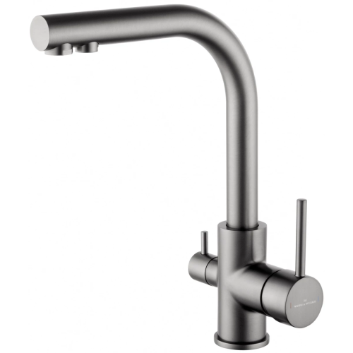 Смеситель для кухни Wonzon & Woghand WW-88458005-BGM на мойку серый