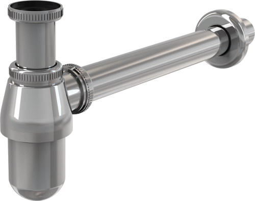 Сифон для раковины Alcadrain A431 хром