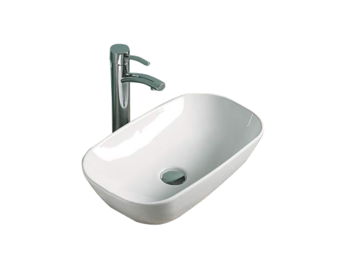 Раковина из сантехнического фаянса Velvex 78161 50х20 накладная цвет белый без отверстий под смеситель