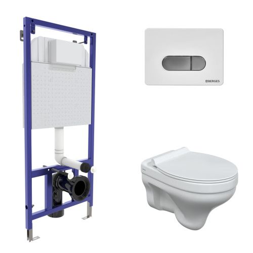 Комплект унитаз с инталляцией и клавишей смыва Berges NOVUM 042441