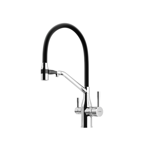 Смеситель для кухни Sancos Orta SC4008CH на мойку черный/хром