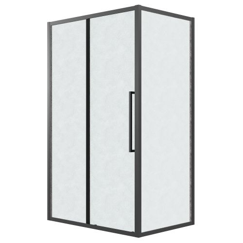 Душевой уголок Grossman Cosmo 120.K33.02.1210.21.02 120х100 стекло шиншилла профиль черный без поддона