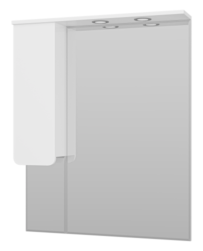 Зеркало-шкаф Misty Чегет П-Чег-02085-01Л 80х100 подвесной цвет белый