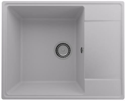 Кухонная мойка Ulgran Quartz Prima 605-04 60х50 цвет серый поверхность матовая