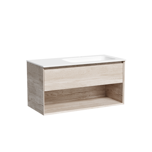 Тумба под раковину Sancos Marmi 1.0 MR1.0100REG 100х40 подвесная цвет коричневый