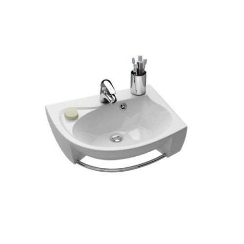 Раковина из искусственного камня Ravak Rosa XJ2P1100000 60х50 подвесная цвет белый 1 отверстие под смеситель