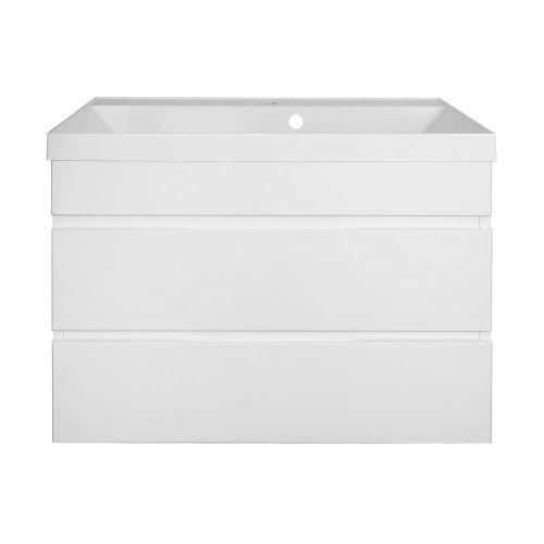 Тумба с раковиной Azario Эстима CS00094584 80х40 подвесная цвет белый