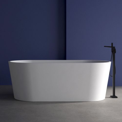 Ванна акриловая Abber AB9209MW 170х80 отдельностоящая овальная с каркасом