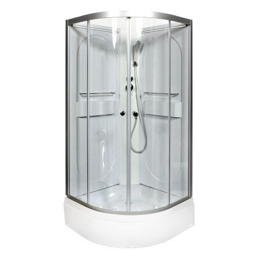 Душевая кабина AvaCan L510NLED 100х100 четверть круга без крыши ориентация универсальная