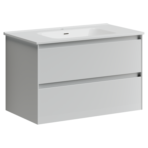 Тумба под раковину Sancos Cento CN80W 80х50 подвесная цвет белый