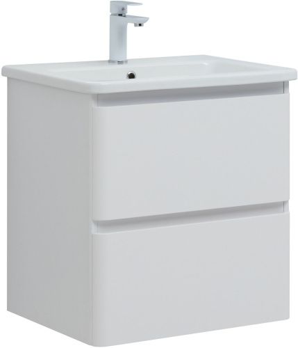 Тумба под раковину Aquanet Эмбер 00330465 60х40 подвесная цвет белый