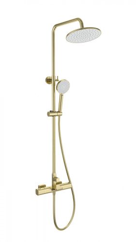 Душевая стойка Wonzon & Woghand WW-C3017-A-BG настенная цвет золото с термостатом