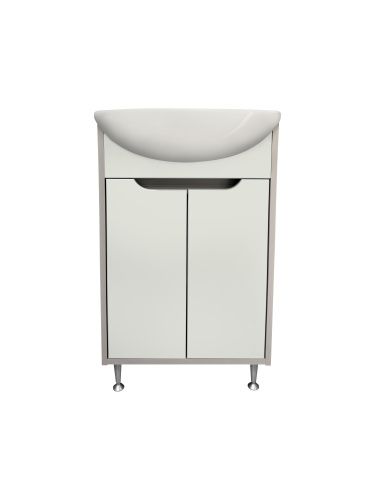 Тумба под раковину Runo Эконова 00-00004653 60х30 напольная цвет серый