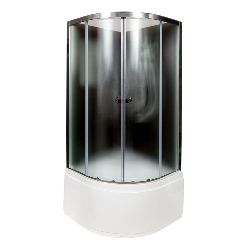 Душевая кабина AvaCan B90BLACK 90х90 четверть круга без крыши ориентация универсальная