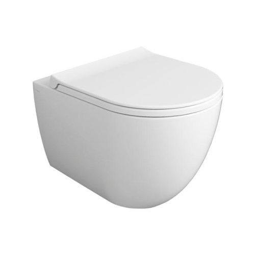 Чаша унитаза подвесная Simas Vignoni VI28 bianco matt цвет белый без сиденья безободковая каскадный смыв