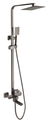 Душевая стойка Fmark FS8145Q настенная цвет серый