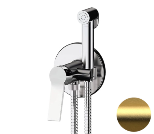 Гигиенический душ со смесителем Remer SL65WBG золото