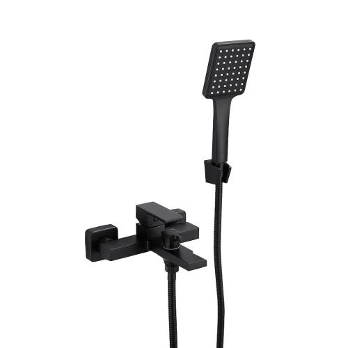 Смеситель для ванны и душа BELZ B60613-7 настенный черный