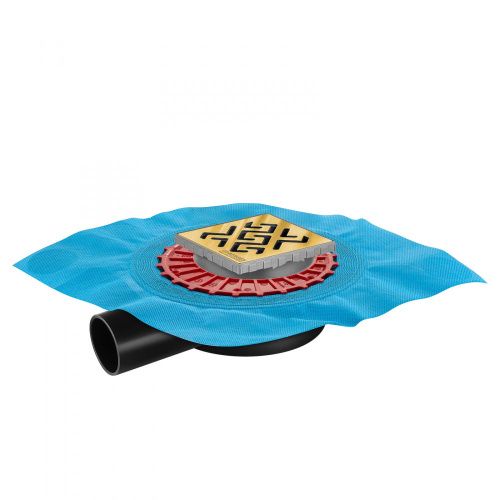 Душевой трап Berges ZENTRUM Antik 092364 20х20 золото