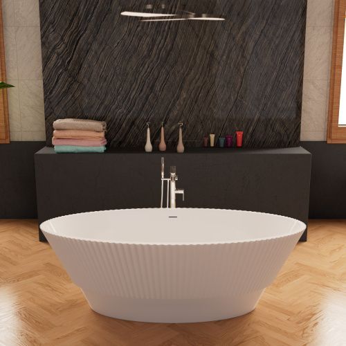 Ванна акриловая Frank 12521 170х75 отдельностоящая овальная с ножками