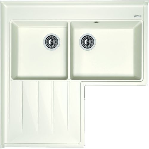 Кухонная мойка Florentina Адрия 20.380.L0960.201 95х95 цвет белый поверхность матовая