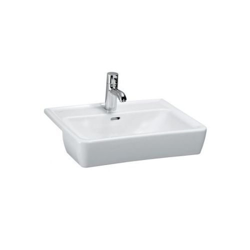 Раковина керамическая Laufen Pro 8.1296.1.000.108.1 60 см полувстраиваемая цвет белый 3 отверстия под смеситель