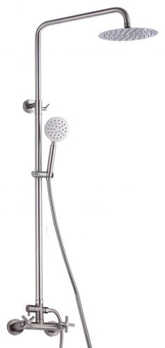 Душевая стойка Fmark FS8435 настенная цвет серый