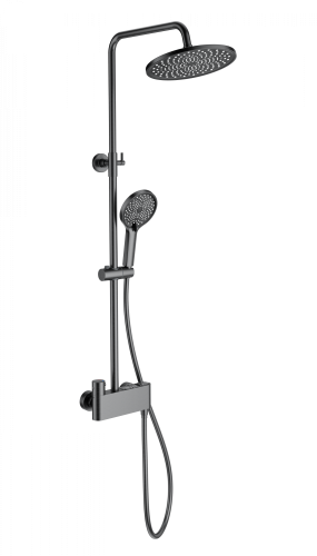 Душевая стойка Wonzon & Woghand Muse WW-B3110-BGG настенная цвет серый с термостатом