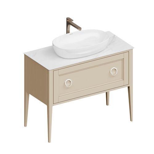 Тумба под раковину Kerama Marazzi PLAZA PL.CN.100.1+1\CAP.M 100х50 напольная цвет бежевый