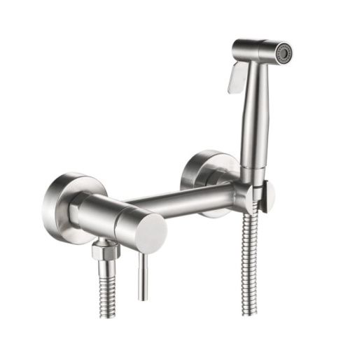 Гигиенический душ со смесителем Haiba HB5520 нержавеющая сталь