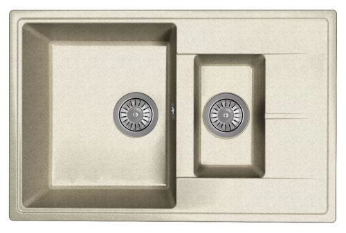 Кухонная мойка Dr.Gans Оливия 740 К 25.155.D0740.408 75х50 цвет серый поверхность матовая