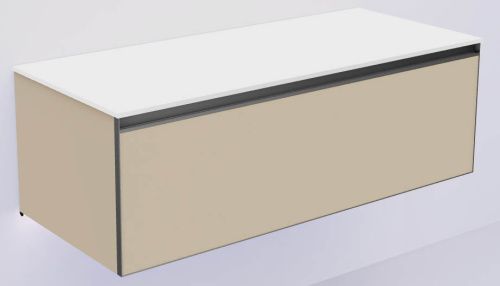 Тумба под раковину Armadi Art Quatro 790-M1-120-D-A-LED 120х50 подвесная цвет бежевый