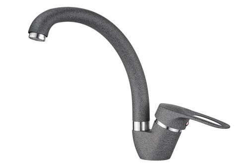 Смеситель для кухни Granula 03-ST, ГРАФИТ на мойку серый