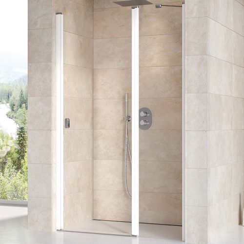 Душевая дверь Ravak CHROME 0QVGC100Z1 120х195 стекло прозрачное профиль белый