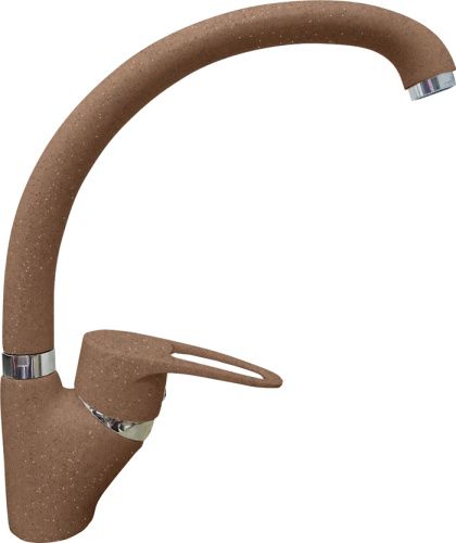 Смеситель для кухни Granfest 1024 терракот на мойку коричневый