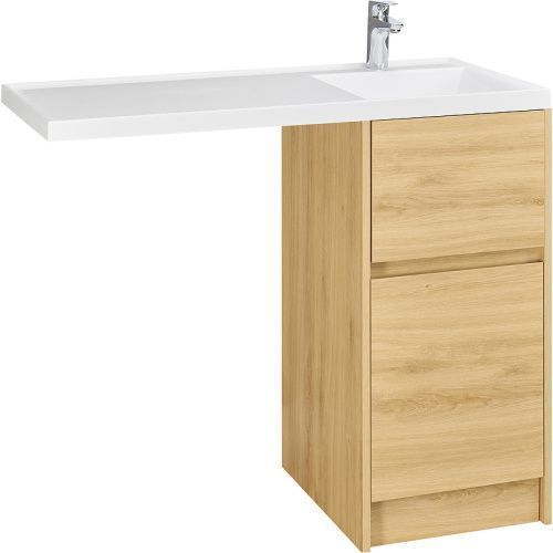 Тумба под раковину Aquaton Лондри 1A267001LH0C0 40х50 напольная цвет коричневый