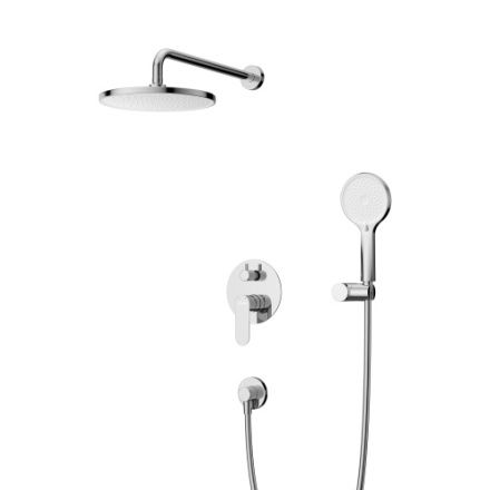 Душевая система Cezares STYLUS STYLUS-DSET-01 встраиваемая в стену цвет хром