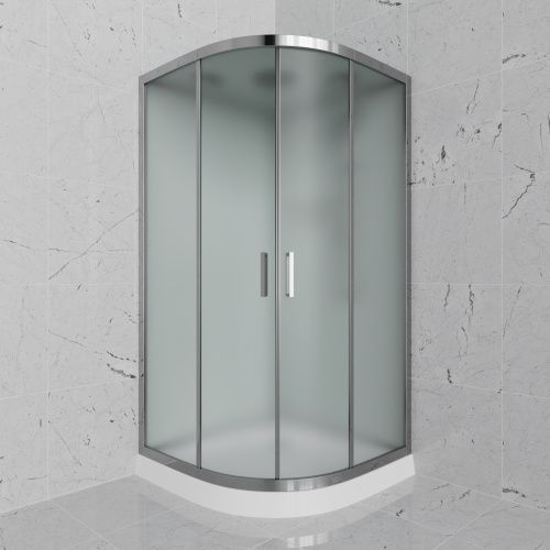 Душевая кабина Frank 200777 80х80 четверть круга с крышей ориентация универсальная
