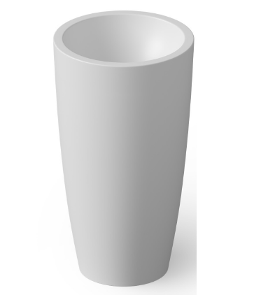 Раковина из искусственного камня Dea Design Pedestal Basin DD2010 500 18 50х50 напольная цвет белый без отверстий под смеситель