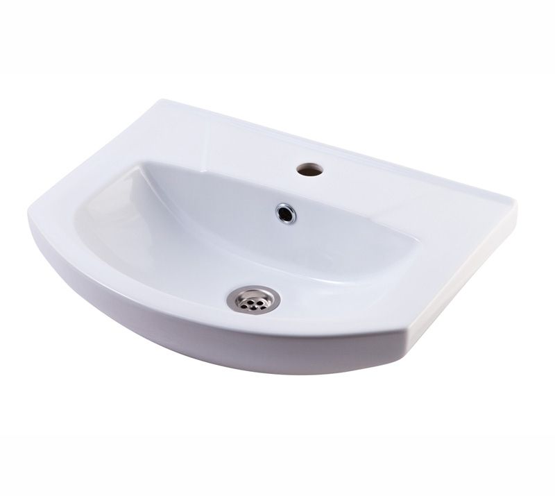 Раковина из сантехнического фарфора Rosa Вн МуБ10 50х40 накладная цвет белый